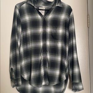 Black/Green American Eagle Flannel